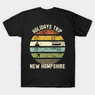 Holidays Trip To New Hampshire, Family Trip To New Hampshire, Road Trip to New Hampshire, Family Reunion in New Hampshire, Holidays in New T-Shirt